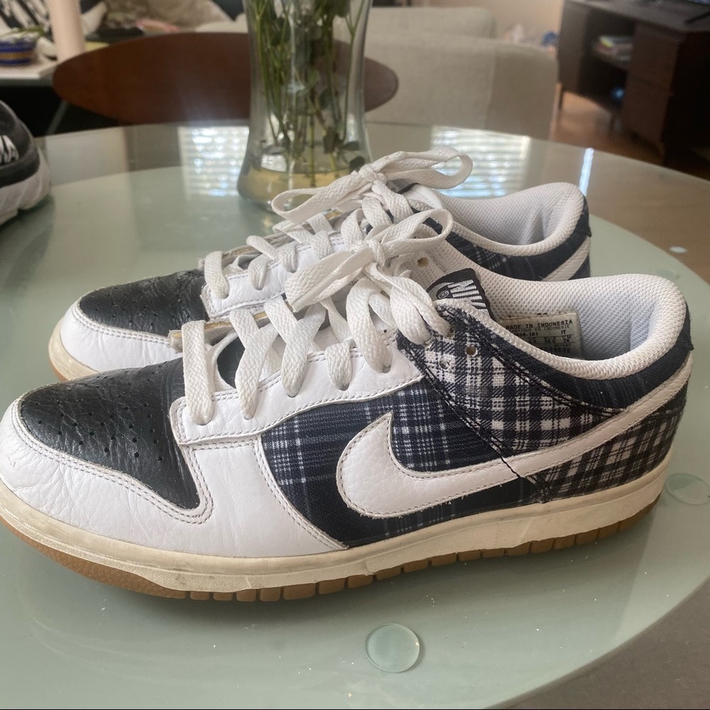 Nike Dunk Low Black/White/Plaid